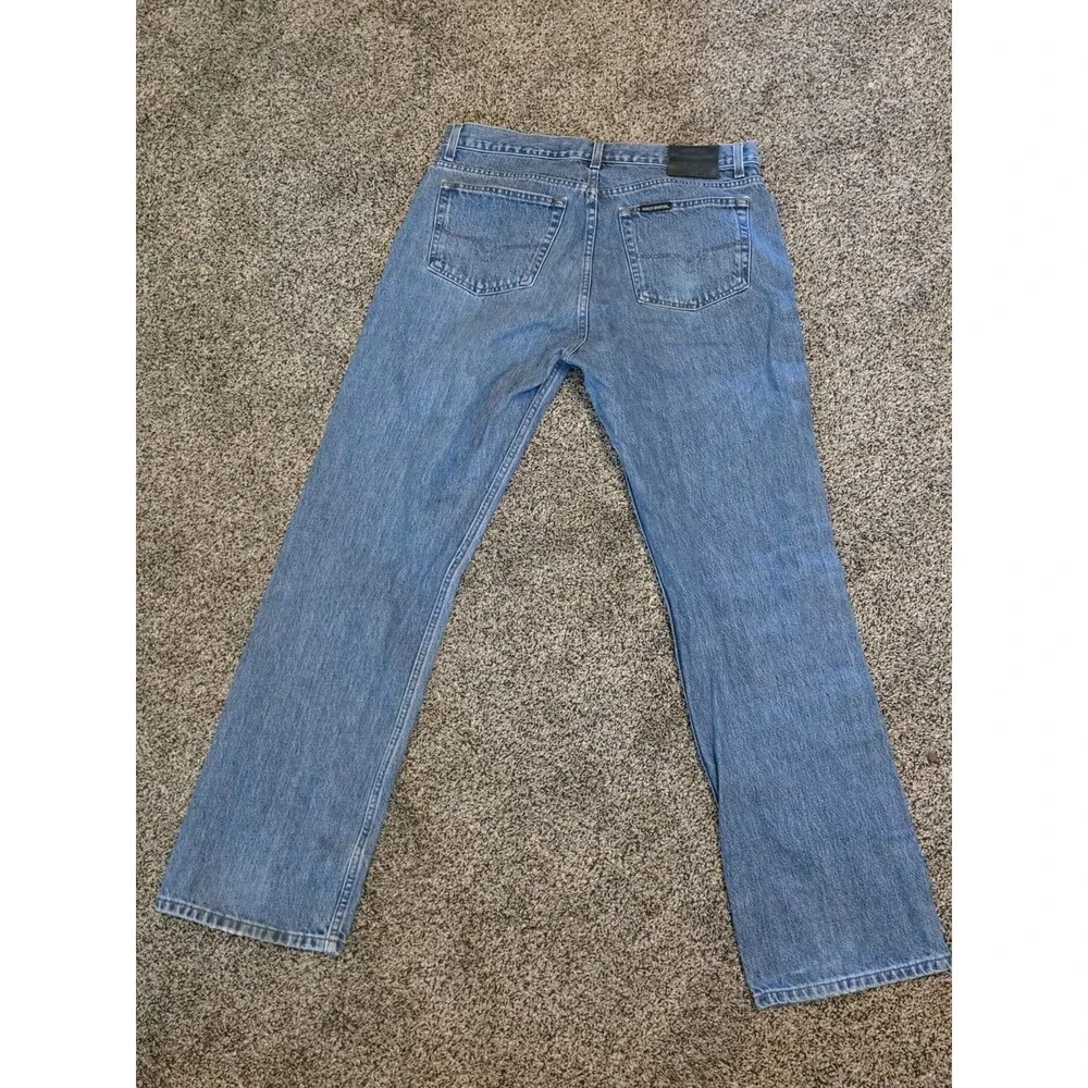Y2K Vintage Harley Davidson Men’s Light Wash Relaxed Fit Jeans Size 36x34